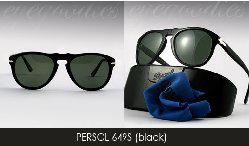 persol 649 black sunglasses