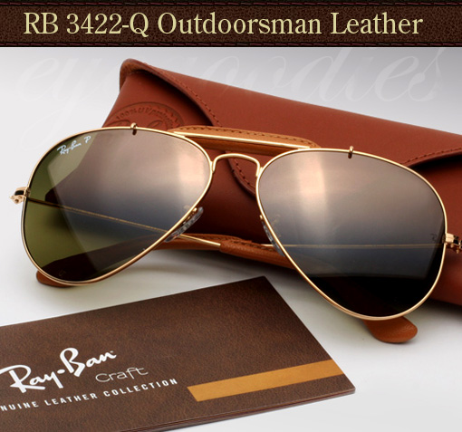 Ray-Ban-3422-Q-leather-Outdoorsman sunglasses