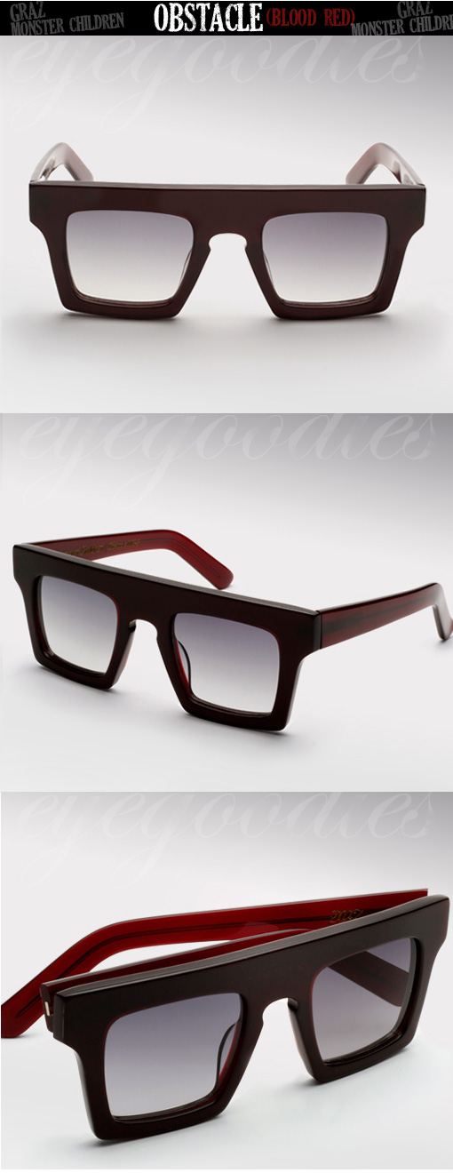 Graz X Monster Children Obstacle sunglasses in Blood Red