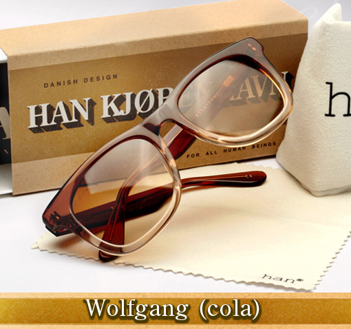 Han Wolfgang sunglasses in cola