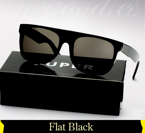 Super Flat Top Black Sunglasses