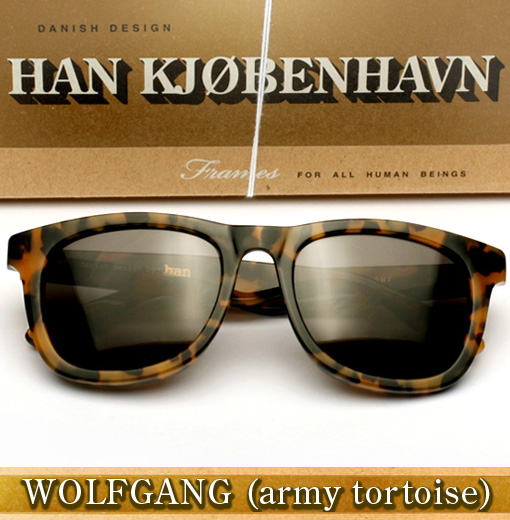 Han Wolfgang Sunglasses in Army Tortoise