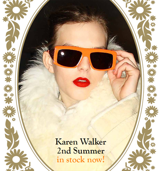 Karen Walker Sol Invictus FLuro Orange sunglasses