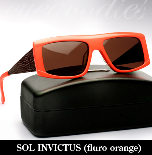 Karen Walker Sol Invictus FLuro Orange sunglasses