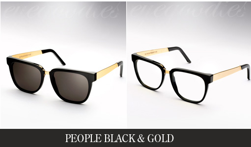 Super People Black & Gold Sunglasses / Eyeglasses