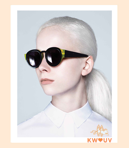 karen walker pegs sunglasses - Black and Yellow