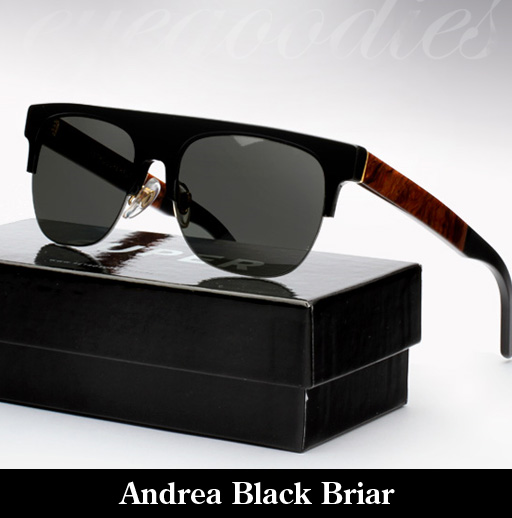 SUPER Andrea Black Briar Sunglasses