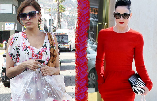 Eva Mendes and Dita Von Teese wearing Thierry Lasry sunglasses Eva Mendes and Dita Von Teese wearing Thierry Lasry sunglasses