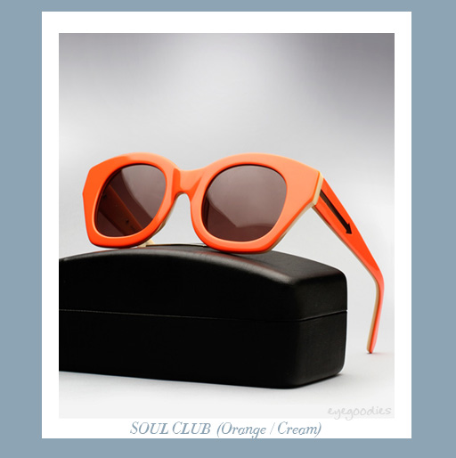 karen walker soul club sunglasses - Orange