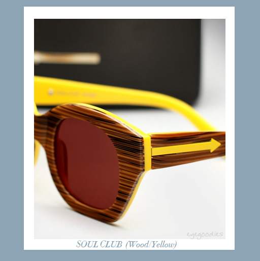 karen walker soul club sunglasses - Wood/Yellow