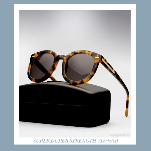 karen walker super duper strengh sunglasses - Tortoise