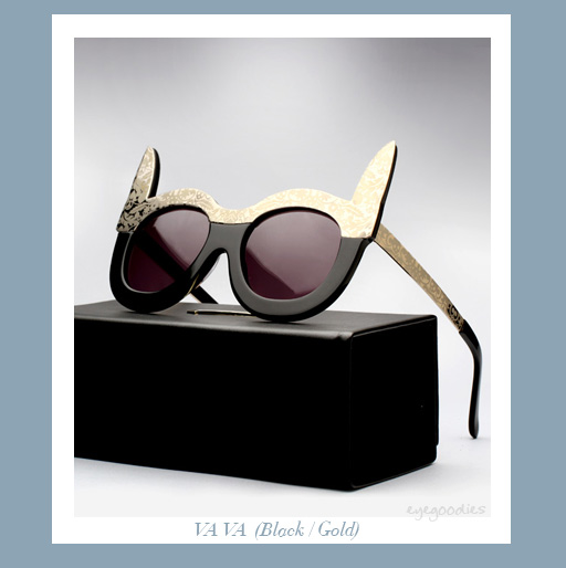 Karen Walker Va Va sunglasses -Gold/Black