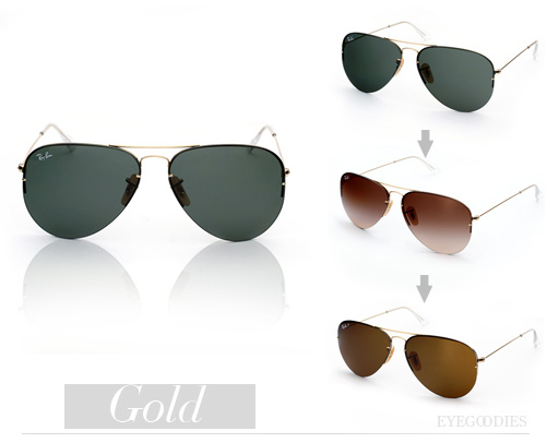 Ray Ban RB 3460 Sunglasses Aviator Flip Out