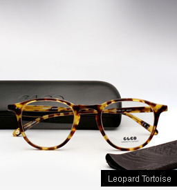 Garrett Leight Hampton Eyeglasses-Leopard Tortoise