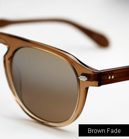 Garrett Leight Harding sunglasses - Brown Fade