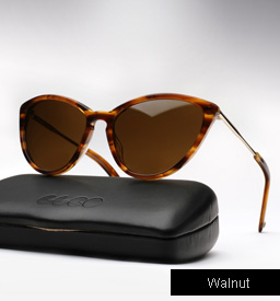 Garrett Leight Lucille Sunglasses-Walnut