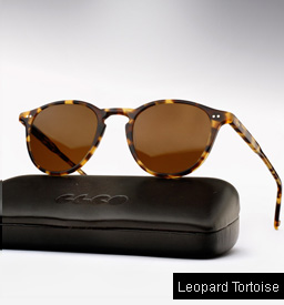 Garrett Leight Hampton sunglasses - Leopard Tortoise