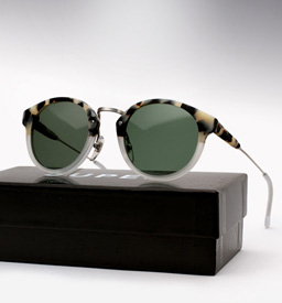 Super Panama Sunglasses - Matte Puma and Crystal