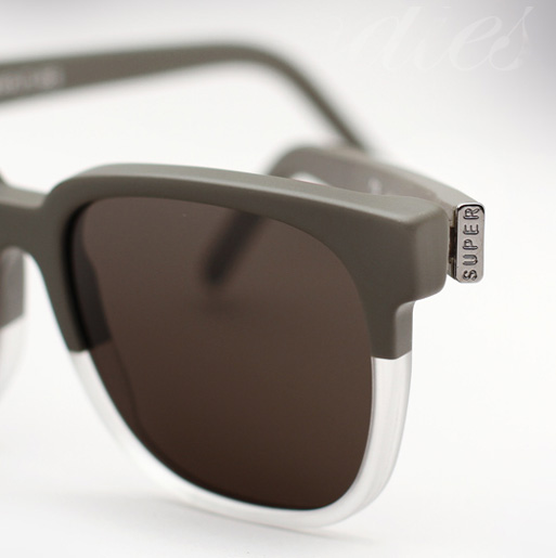 Super People Sunglasses - Matte Grey and Crystal