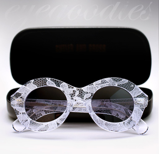 Cutler and Gross X Erdem Sunglasses - White Lace