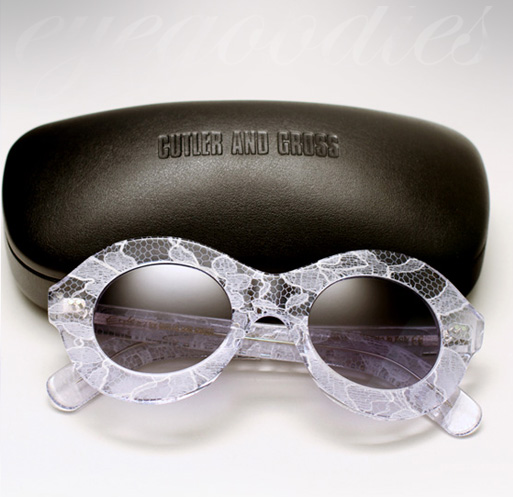 Cutler and Gross X Erdem Sunglasses - White Lace