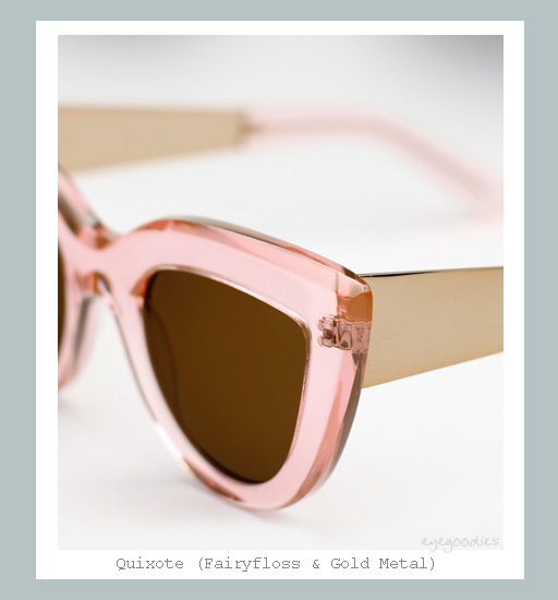 Ellery Quixote Sunglasses - Fairyfloss & Gold Metal