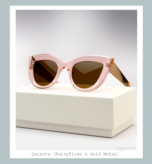 Ellery Quixote Sunglasses - Fairyfloss & Gold Metal