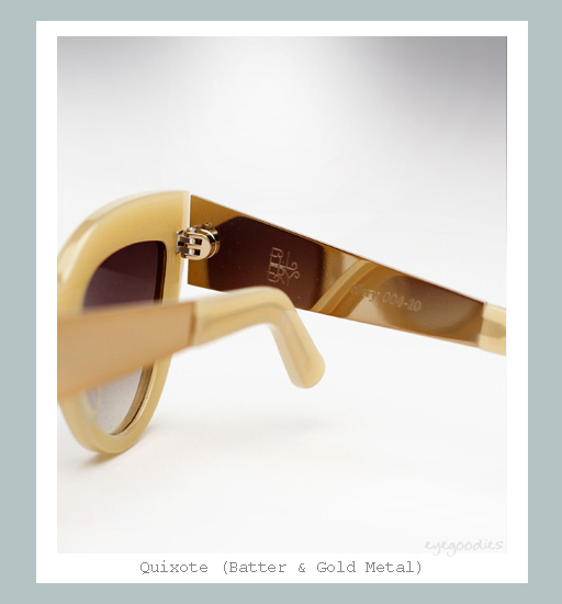 Ellery Quixote Cat eye Sunglasses - Batter & Gold Metal