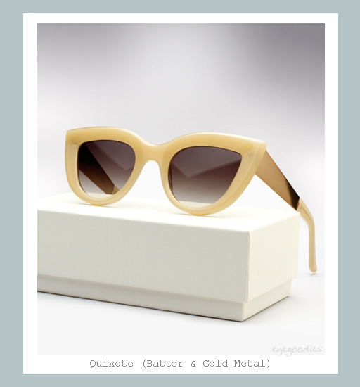 Ellery Quixote Cat eye Sunglasses - Batter & Gold Metal