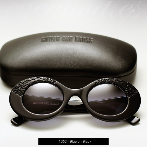 Cutler and Gross 1053 sunglasses - Blue on Black