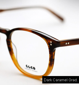 Garrett Leight Kinney eyeglasses - Dark Caramel Gradient