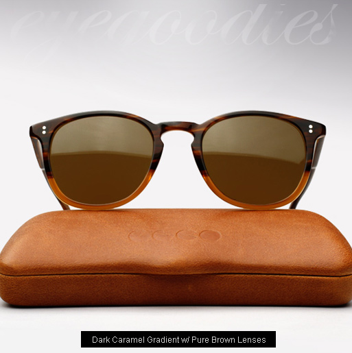 Garrett Leight Kinney sunglasses - Dark Caramel Gradient