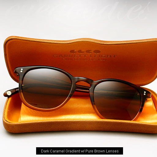 Garrett Leight Kinney sunglasses - Dark Caramel Gradient