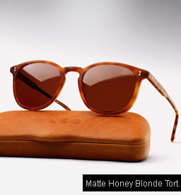 Garrett Leight Kinney sunglasses - Matte Honey Blonde Tortoise