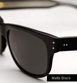 Garrett Leight Superba Sunglasses - Matte Black