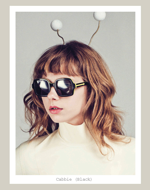 Karen Walker Cabbie Sunglasses - Black