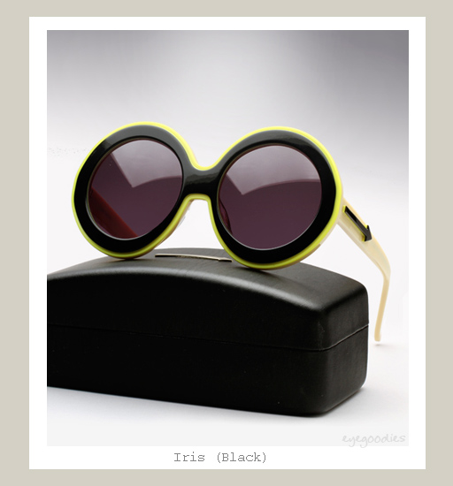 Karen Walker Iris Sunglasses - Black