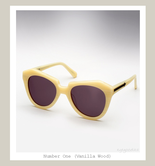 Karen Walker Number One sunglasses - Vanilla Wood