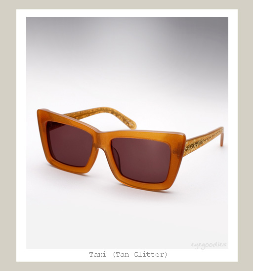 Karen Walker Taxi Sunglasses - Tan Glitter