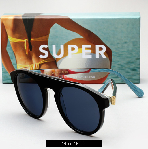 Super Marina Print Sunglasses