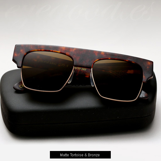 Graz General Idea Sunglasses -  matte tortoise and bronze