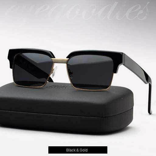 Graz Otis sunglasses - black and gold