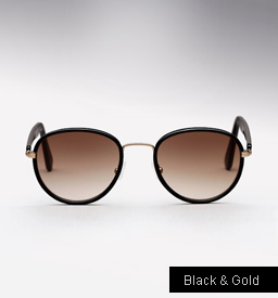 Graz Stray III sunglasses - black and gold