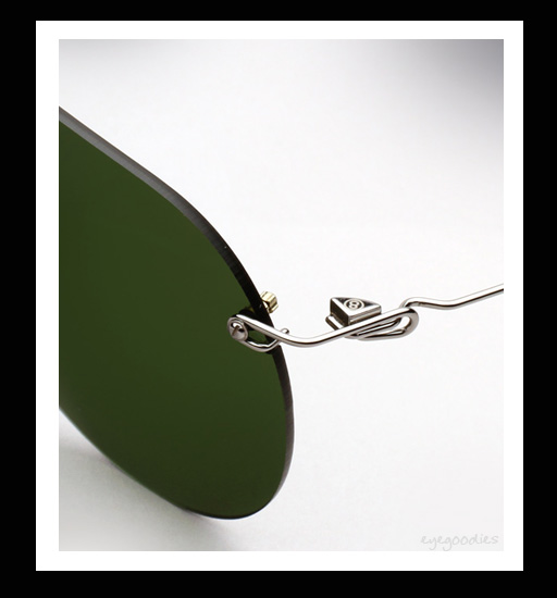 Maison Martin Margiela Rimless Pilot Sunglasses - Green