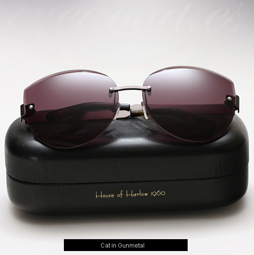 House of Harlow Cat Sunglasses - Gunmetal