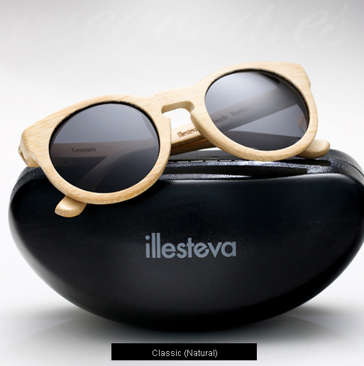 llesteva Leonard Wood Sunglasses - natural