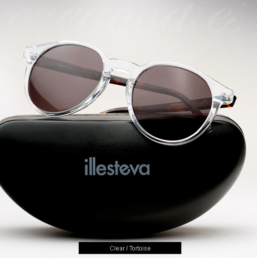 Illesteva Lily sunglasses - Clear and Tortoise