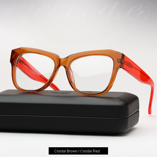 Ksubi Volans eyeglasses - brown and red