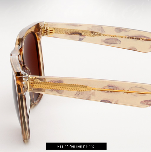 Super Resin poissons print sunglasses