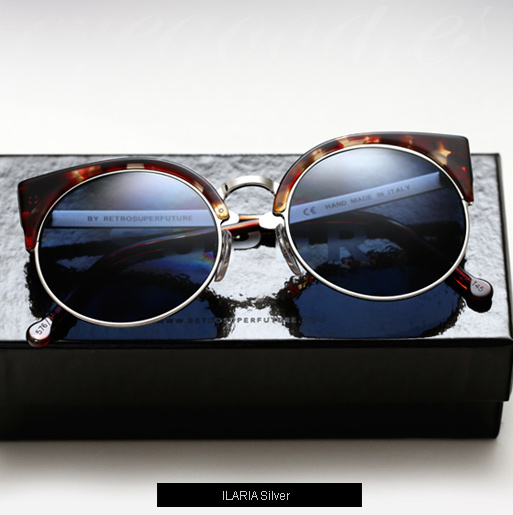 Super Lucia Ilaria Silver sunglasses